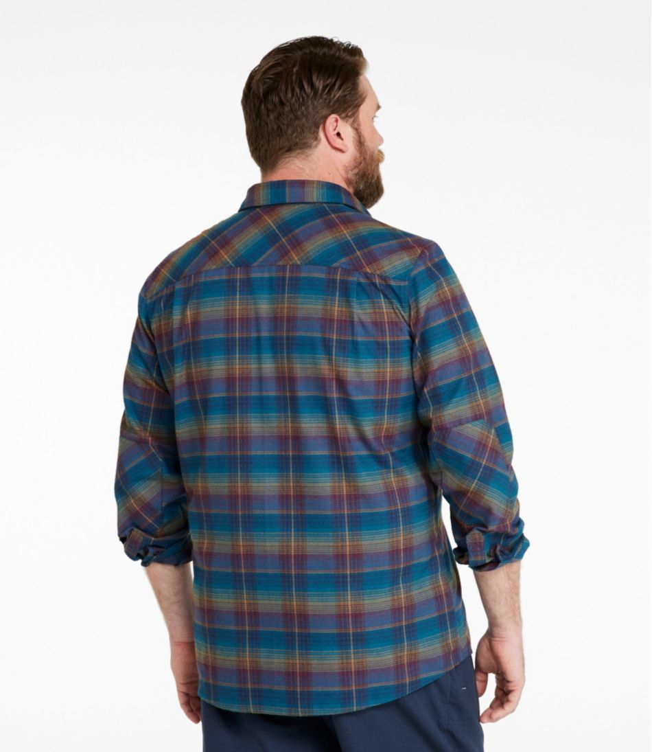 L.L.Bean Discount | Men's Katahdin Performance Flannel Shirt, Slightly Fitted