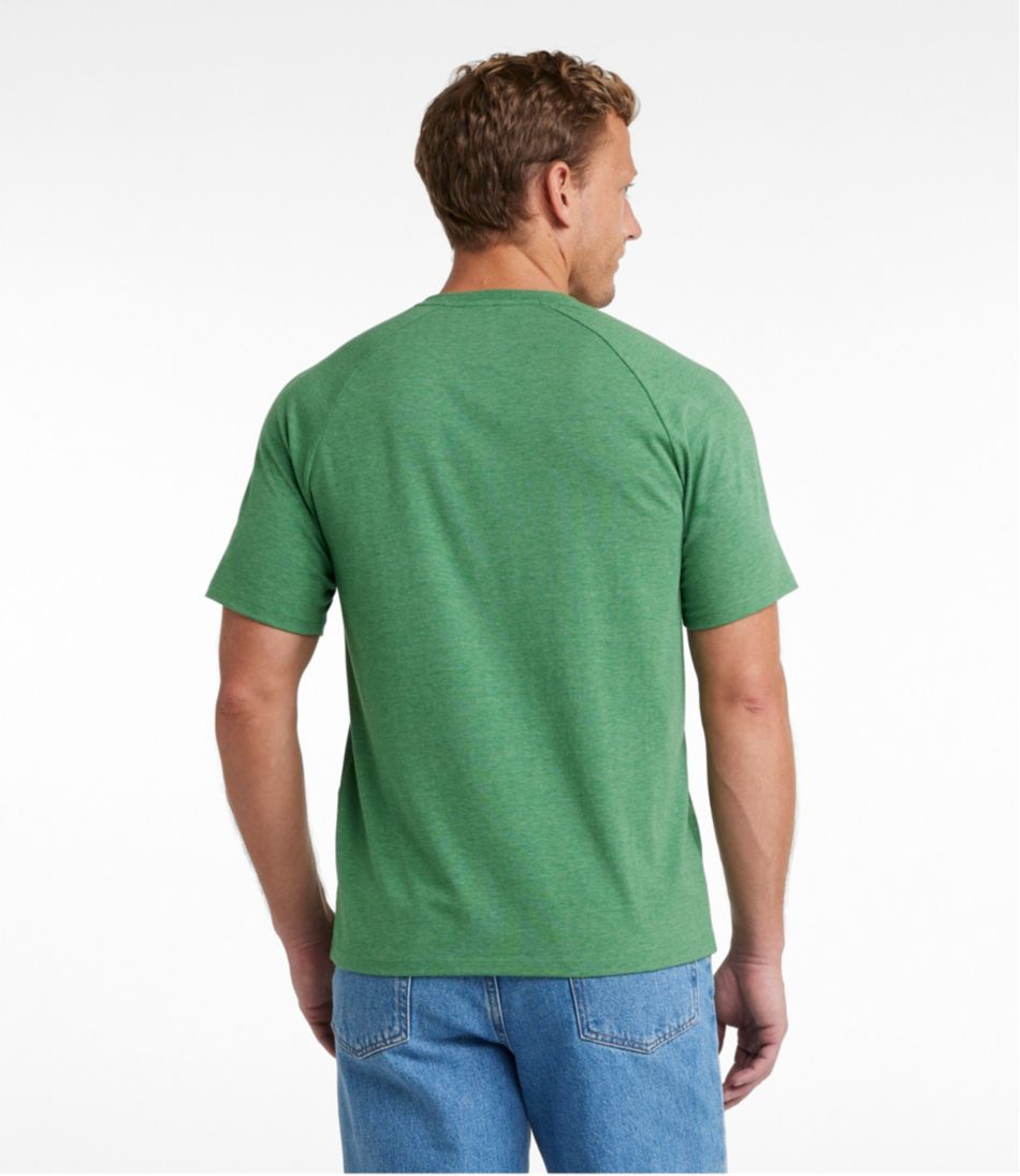 L.L.Bean For Sale | Men's Comfort Stretch Pima Tee Shirt, Short-Sleeve Henley