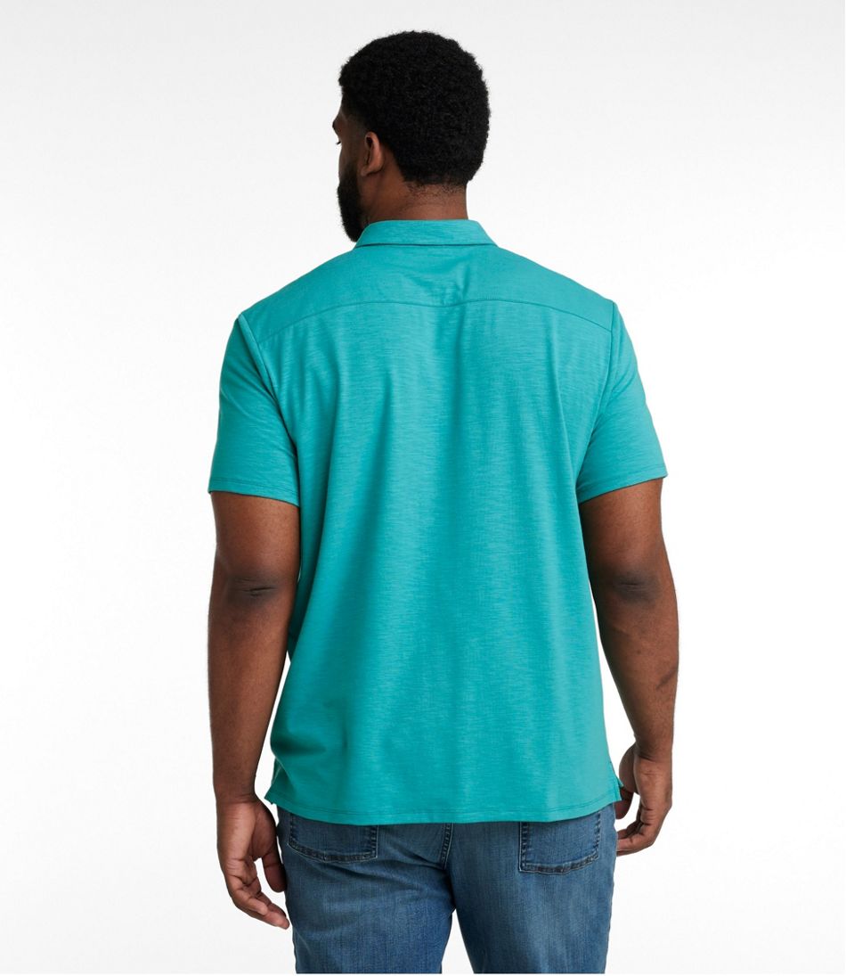 L.L.Bean Online | Men's Lakewashed Performance Shirts, Button-Front Shirt, Short-Sleeve
