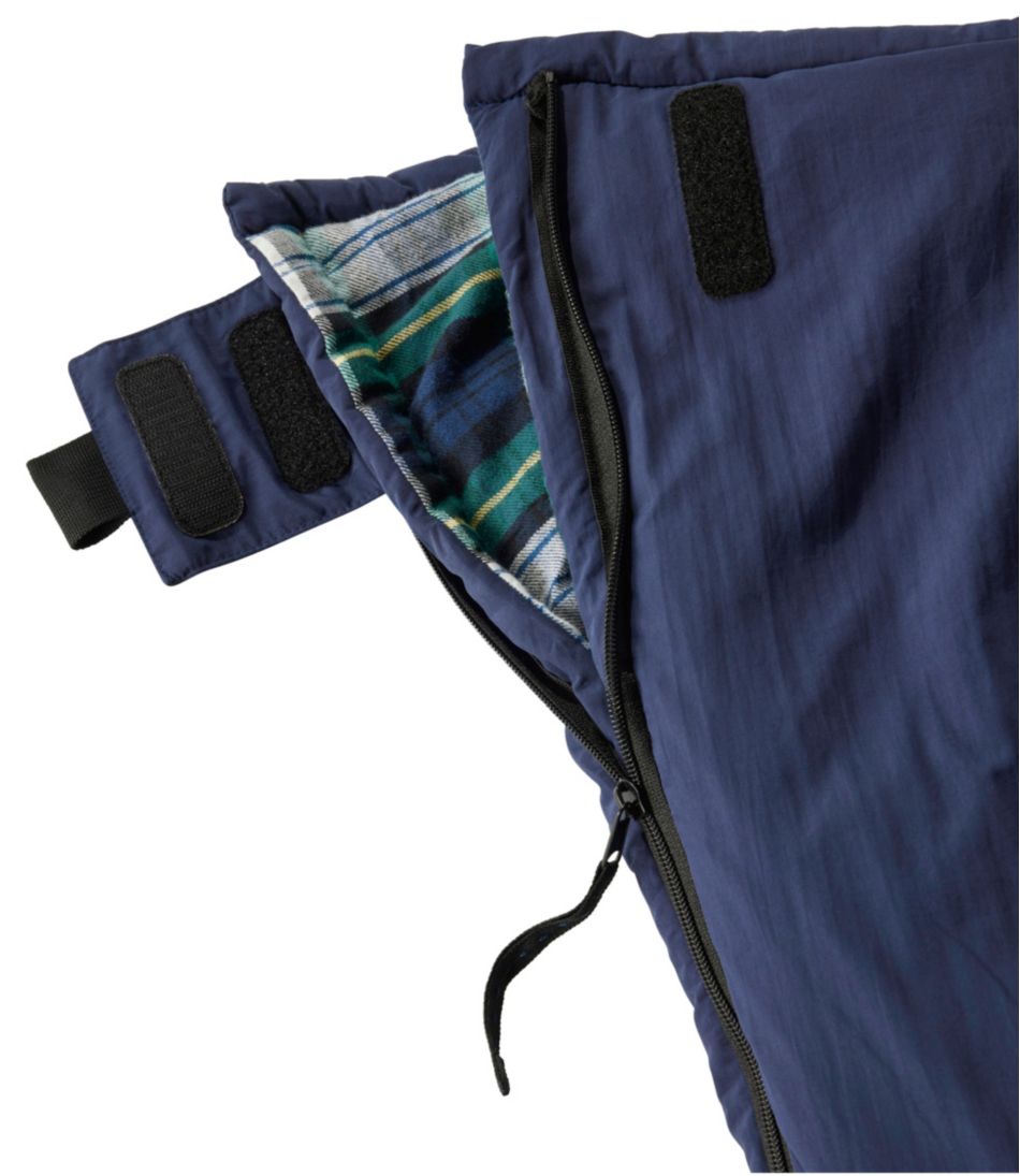 L.L.Bean | Adults' Flannel Lined Camp Sleeping Bag, 20°