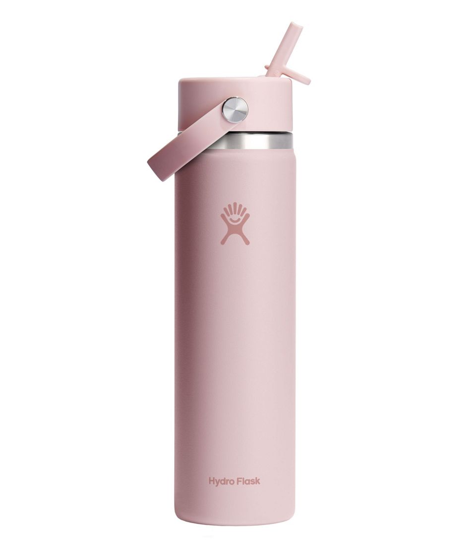 L.L.Bean US | Hydro Flask Wide Mouth Water Bottle with Flex Straw Cap, 24 oz.