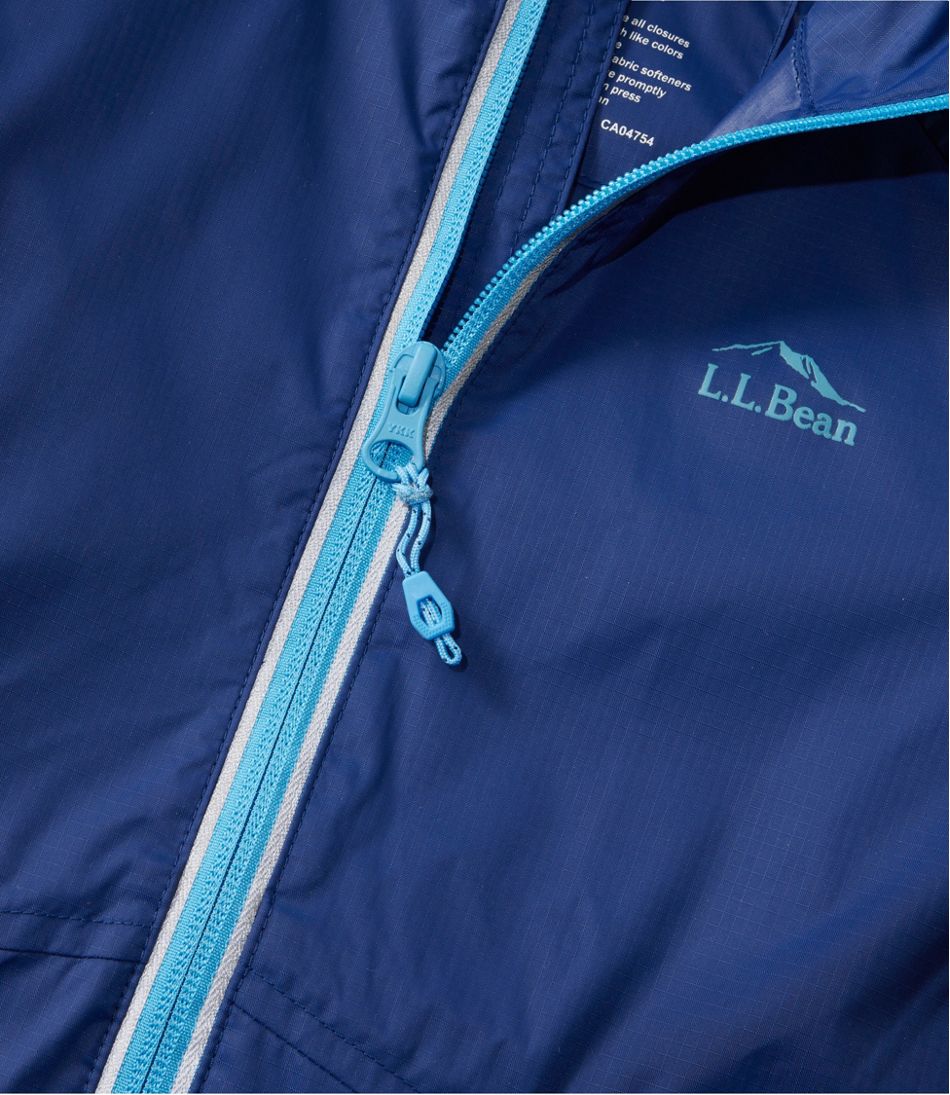 L.L.Bean Discount | Kids' Wind and Rain Jacket, Reflective Zipper