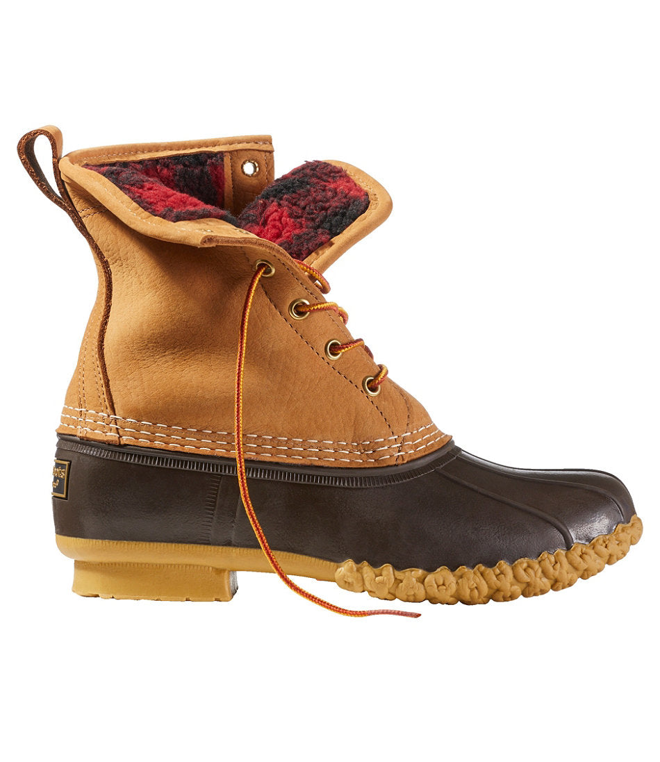 Tan/Bean Boot Brown/Gum/Red Black Plaid,5