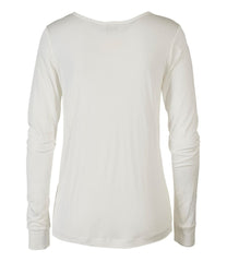 L.L.Bean | Women's Silk Pointelle, Long-Sleeve Scoopneck