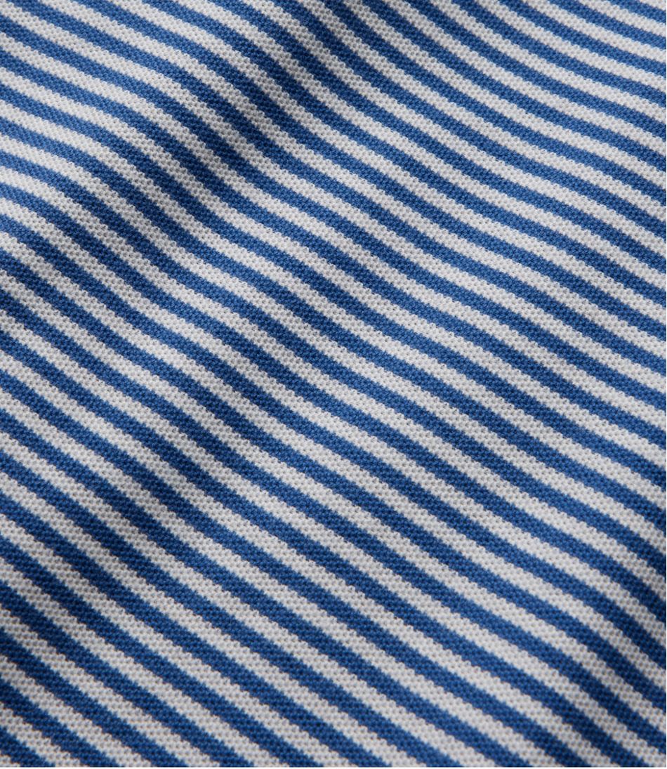 L.L.Bean US | Men's Premium Double L® Polo, Banded Short-Sleeve Without Pocket Stripe