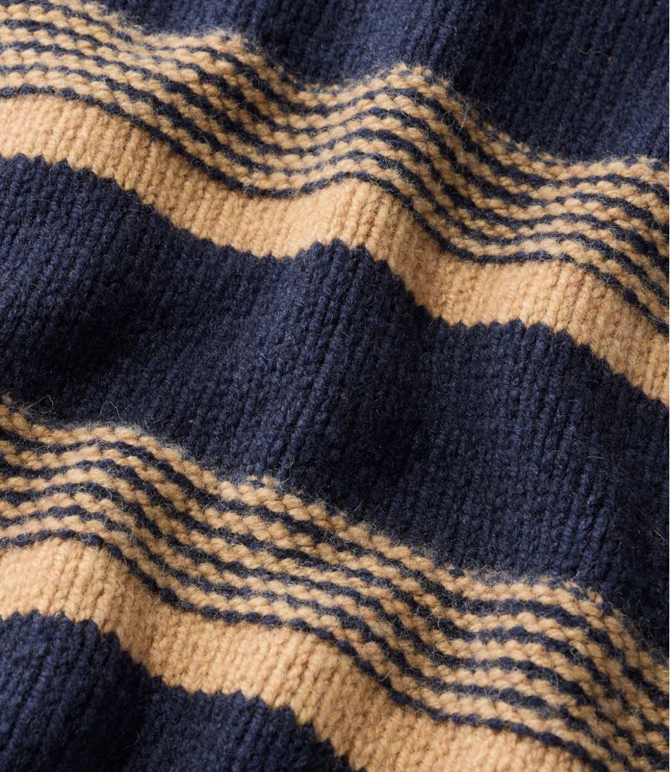 L.L.Bean Discount | Men's Bean's Classic Ragg Wool Sweater, Crewneck, Stripe
