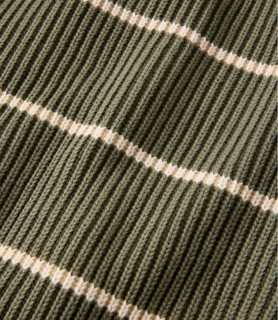 L.L.Bean Sale | Men's Mariner Rib Crew Sweater, Stripe