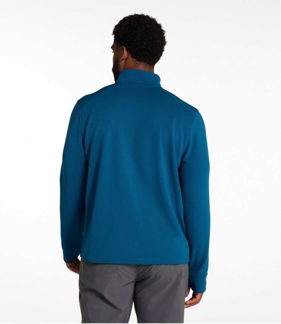 L.L.Bean Online | Men's VentureStretch Ottoman-Rib Pullover, Quarter-Zip