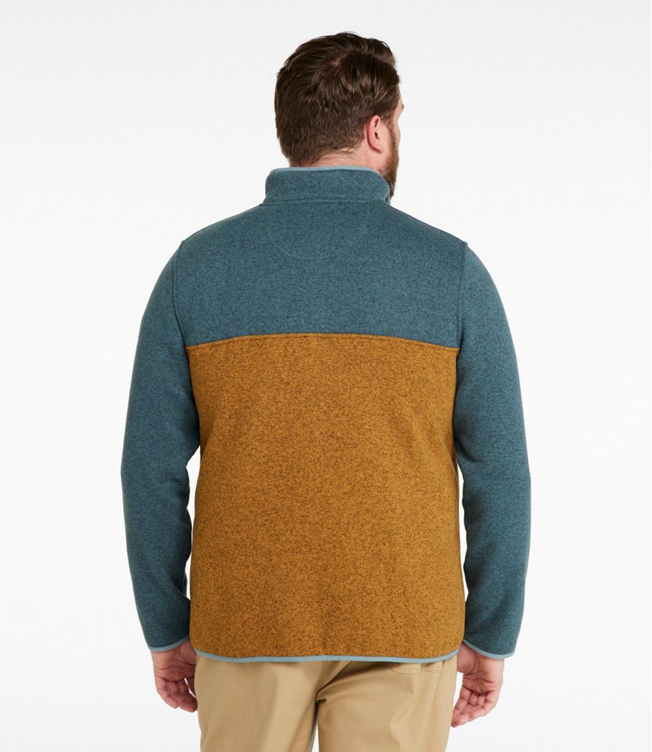 L.L.Bean US | Men's Sweater Fleece Pullover, Colorblock
