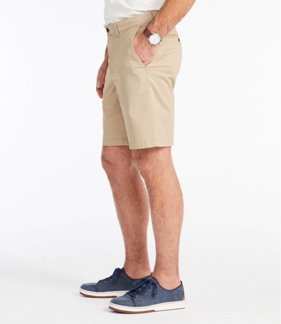 L.L.Bean Discount | Men's Lakewashed® Stretch Khaki Shorts, 9"
