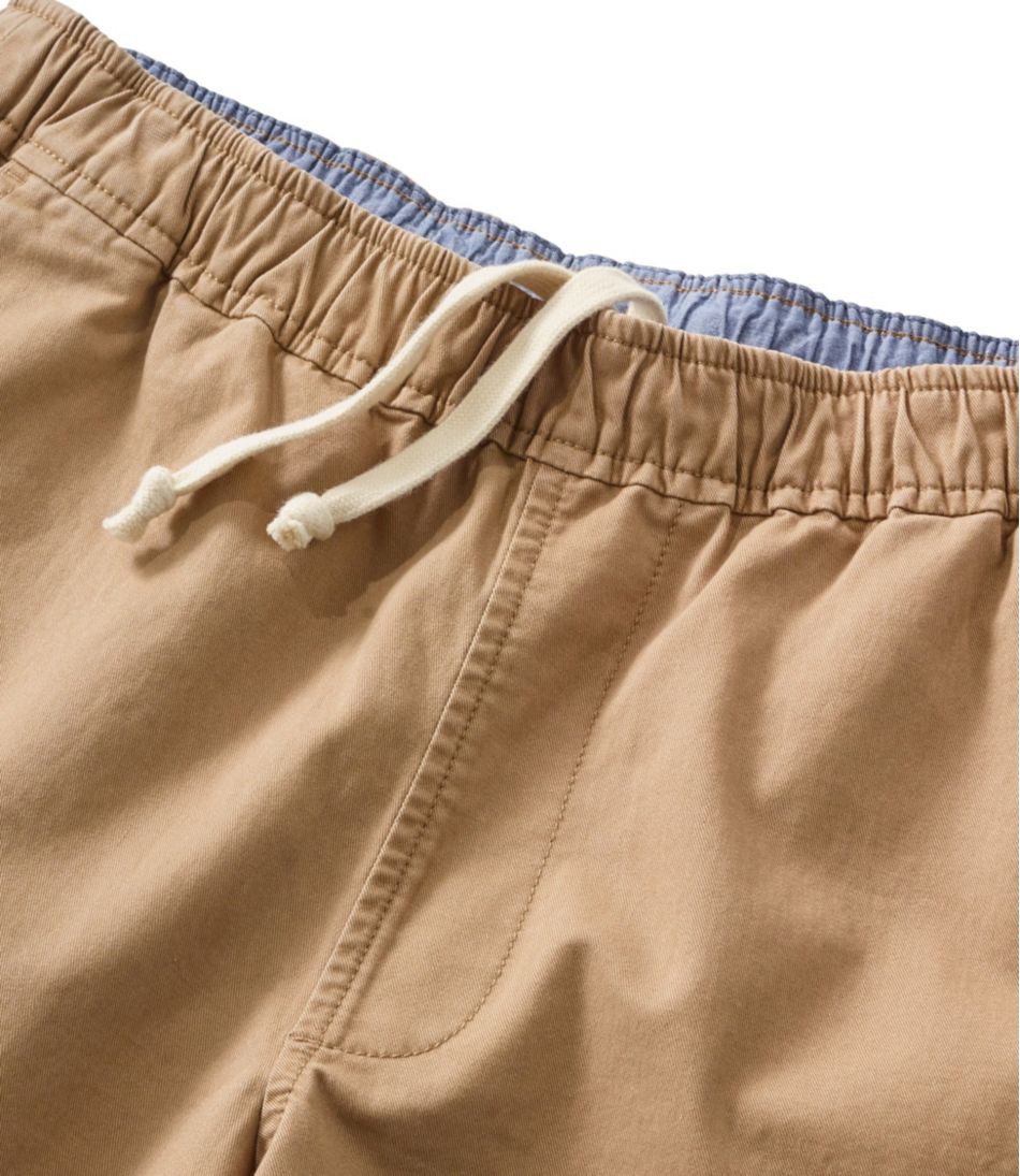 L.L.Bean Sale | Men's Lakewashed Stretch Khaki Shorts, Pull-On, 8"
