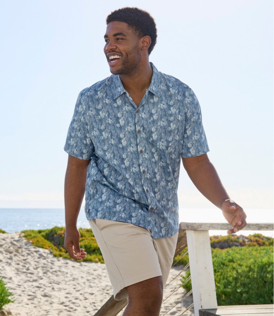 L.L.Bean Sale | Men's Lakewashed Stretch Khaki Shorts, Pull-On, 8"