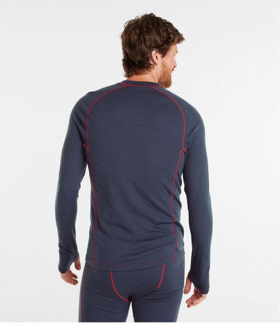 L.L.Bean Discount | Men's Cresta Wool Midweight 250 Crew Top