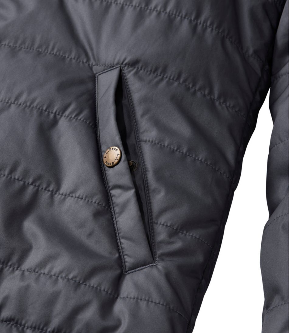 L.L.Bean Outlet | Men's Mountain Classic Puffer Hooded Jacket, Colorblock