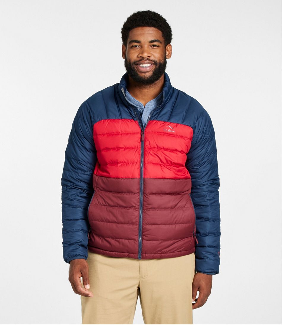 L.L.Bean On Sale | Men's Bean's Down Jacket, Colorblock