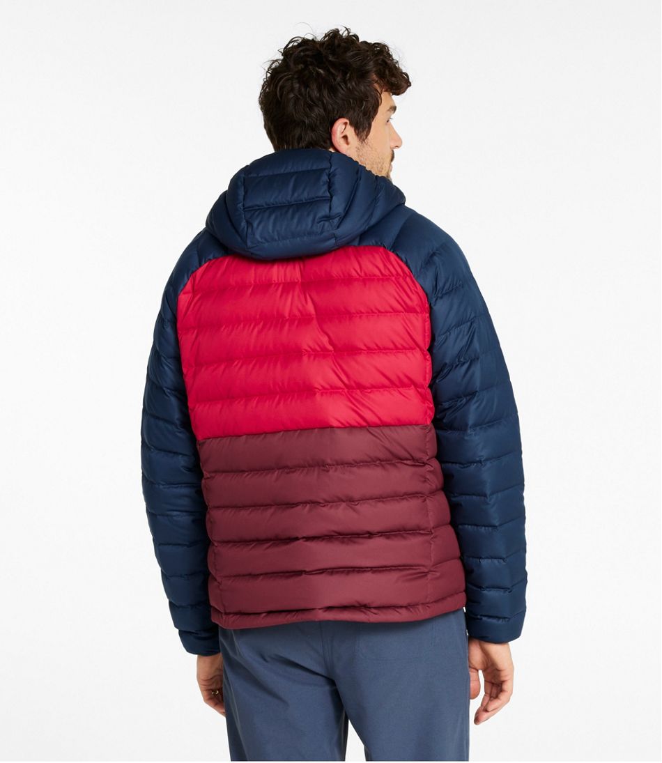 L.L.Bean Discount | Men's Bean's Down Hooded Jacket, Colorblock