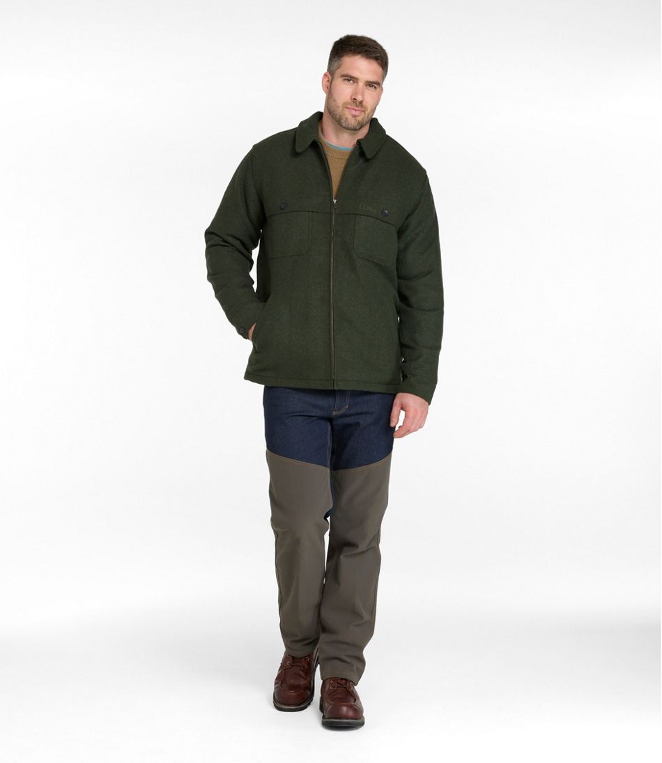 L.L.Bean Outlet | Men's Maine Guide Zip-Front Jac-Shirt with PrimaLoft