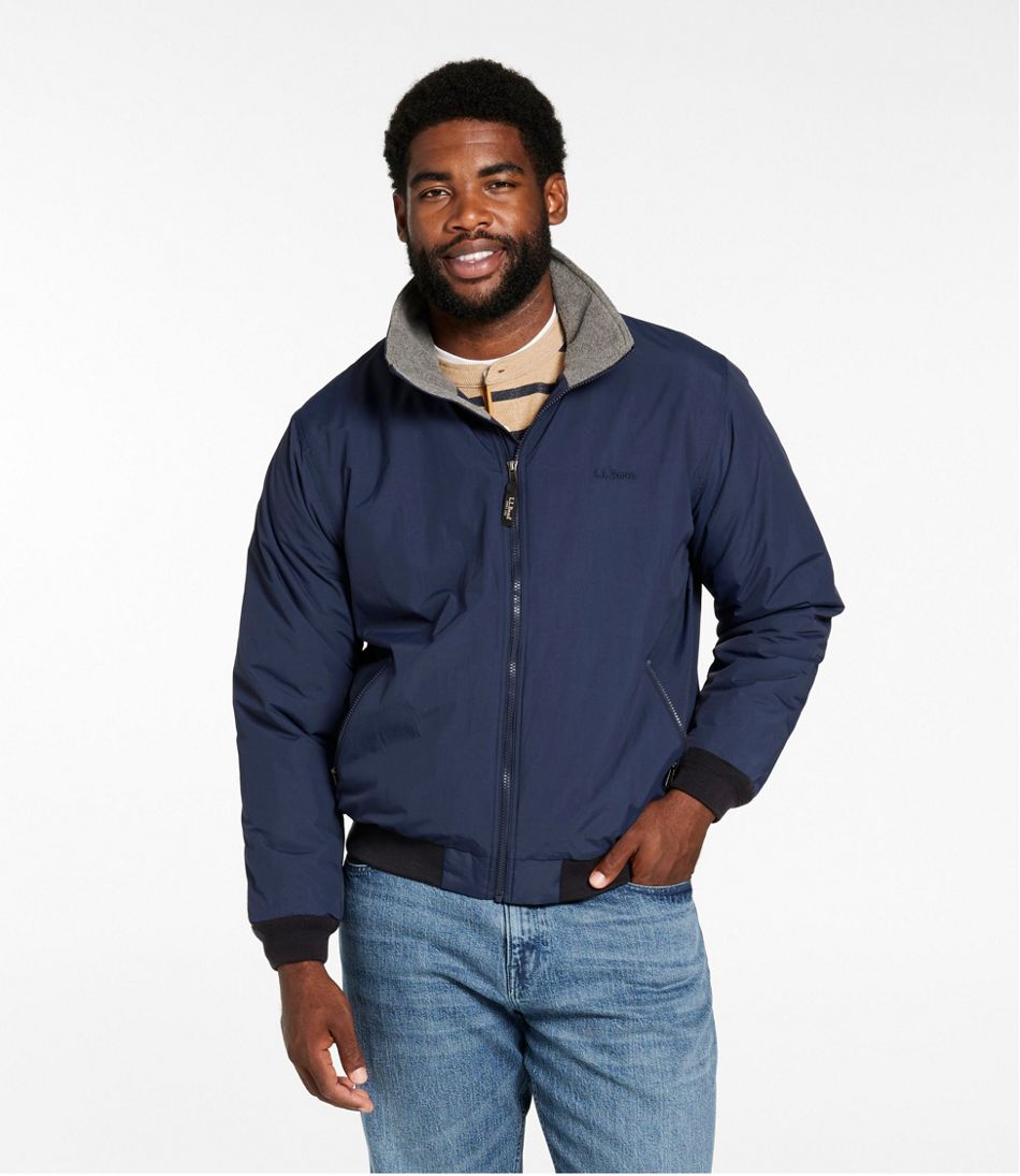 L.L.Bean Sale | Men's Warm-Up Jacket, Fleece Lined