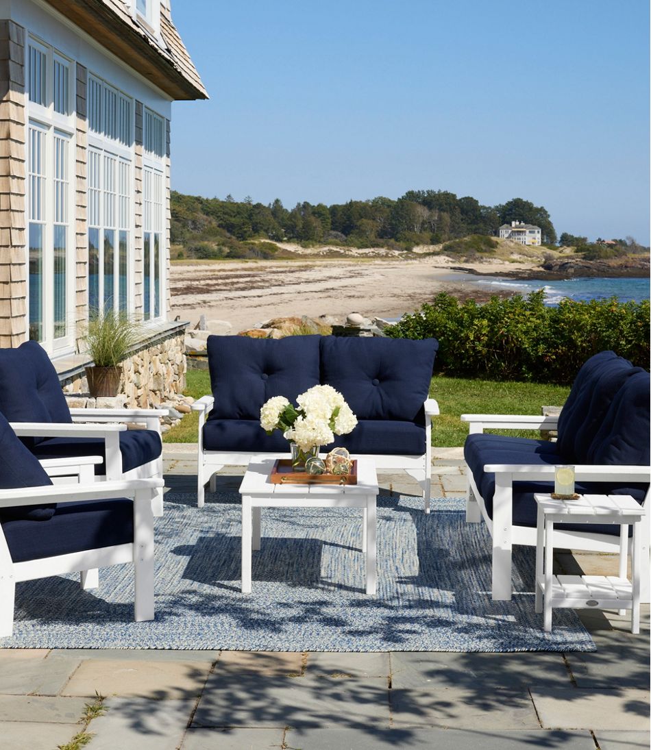 L.L.Bean Outlet | All-Weather Patio Sofa with Textured Cushions