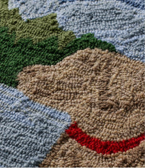 L.L.Bean | Indoor/Outdoor Vacationland Rug, Mountain Dogs