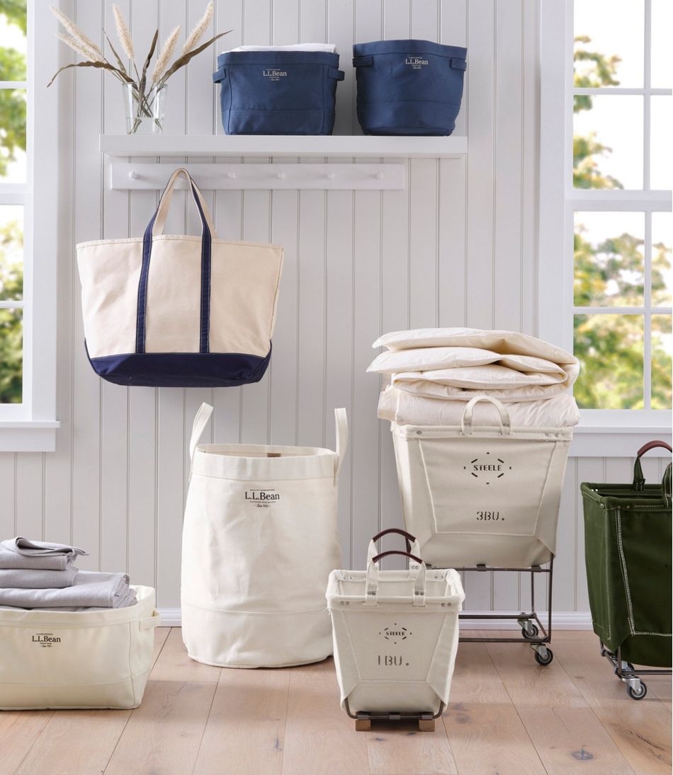 L.L.Bean For Sale | Steele Small Carry Basket With Wood Runners