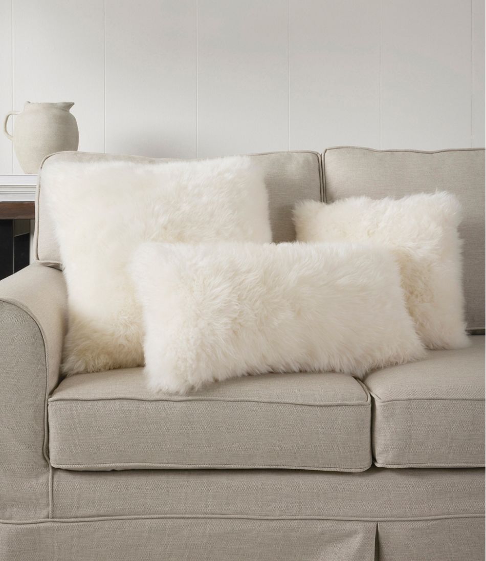 L.L.Bean New | Sheepskin Throw Pillow, 20" x 20"