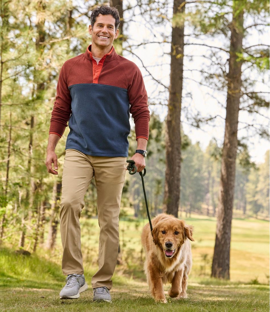 L.L.Bean Sale | Men's All Season Access Fleece Pullover, Colorblock