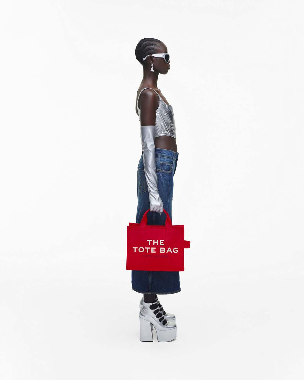 Marc Jacobs The Canvas Medium Tote Bag True Red BAGS