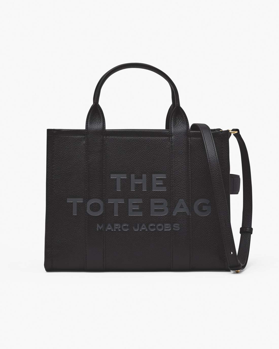 Marc Jacobs The Leather Medium Tote Bag Black BAGS|NEW ARRIVALS