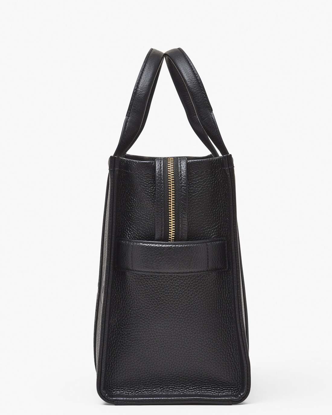 Marc Jacobs The Leather Medium Tote Bag Black BAGS|NEW ARRIVALS