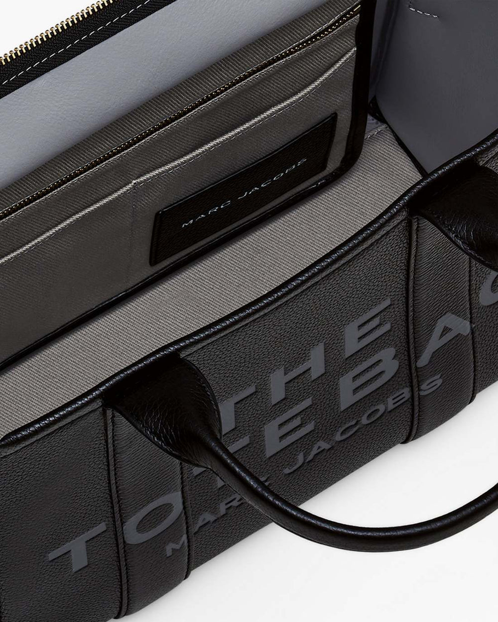 Marc Jacobs The Leather Medium Tote Bag Black BAGS|NEW ARRIVALS