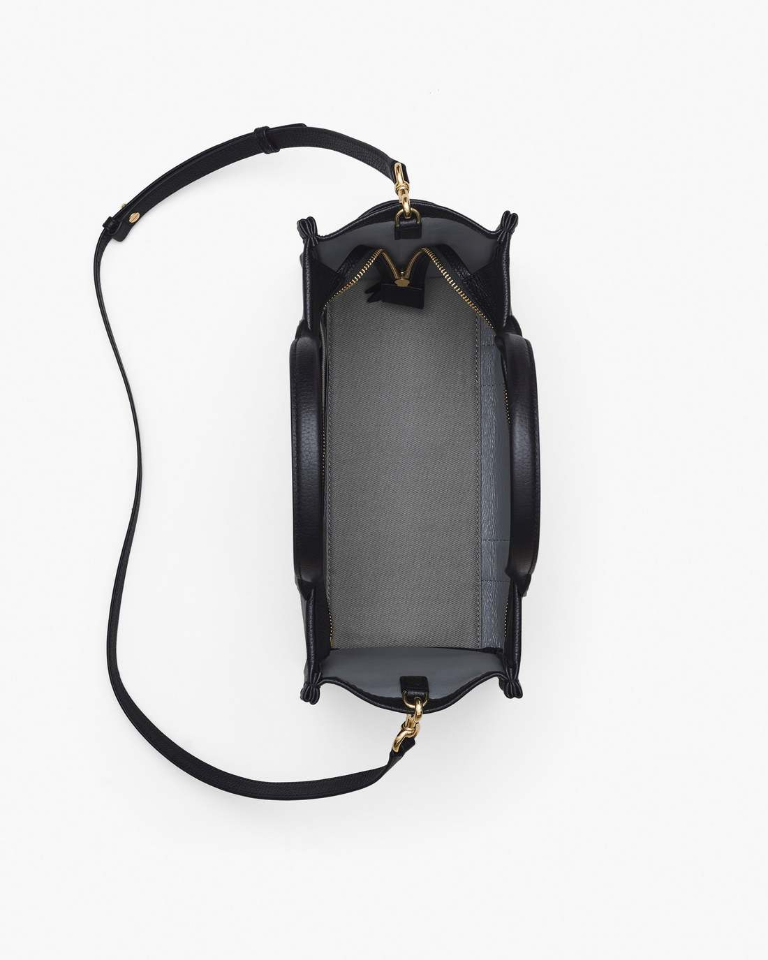 Marc Jacobs The Leather Medium Tote Bag Black BAGS|NEW ARRIVALS