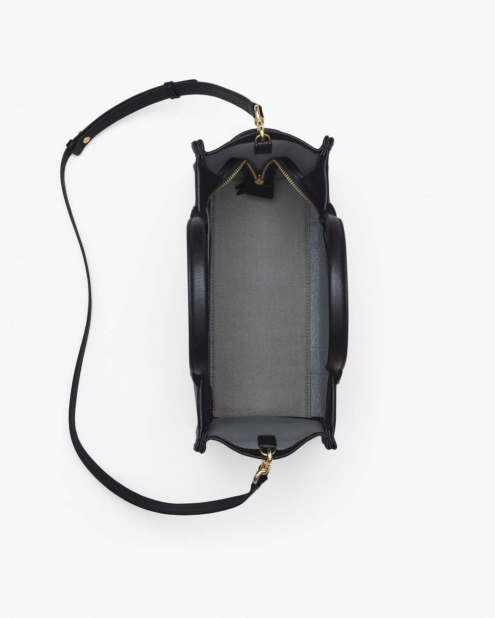 Marc Jacobs The Leather Medium Tote Bag Black BAGS|NEW ARRIVALS