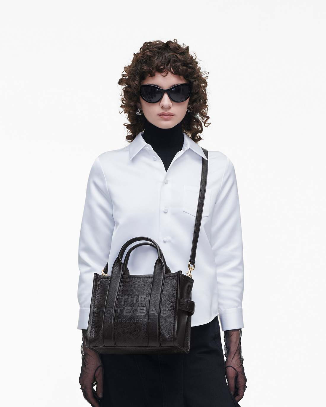 Marc Jacobs The Leather Small Tote Bag Black BAGS|NEW ARRIVALS