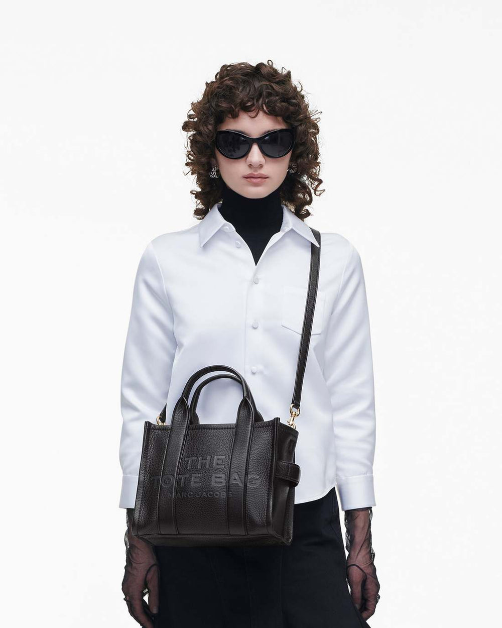 Marc Jacobs The Leather Small Tote Bag Black BAGS|NEW ARRIVALS