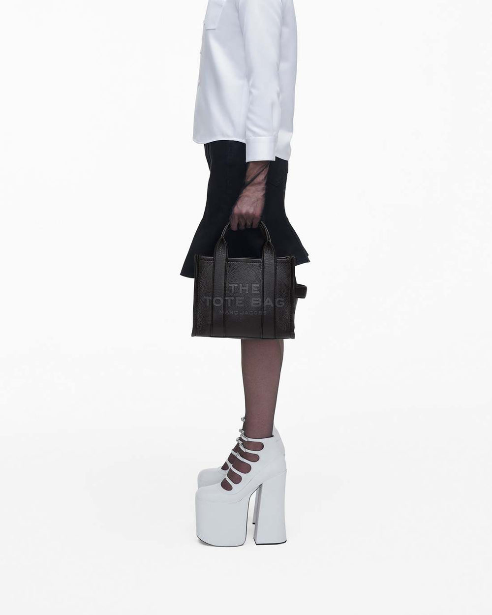 Marc Jacobs The Leather Small Tote Bag Black BAGS|NEW ARRIVALS