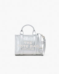 Marc Jacobs The Metallic Leather Small Tote Bag Metallic Silver BAGS