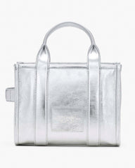 Marc Jacobs The Metallic Leather Small Tote Bag Metallic Silver BAGS