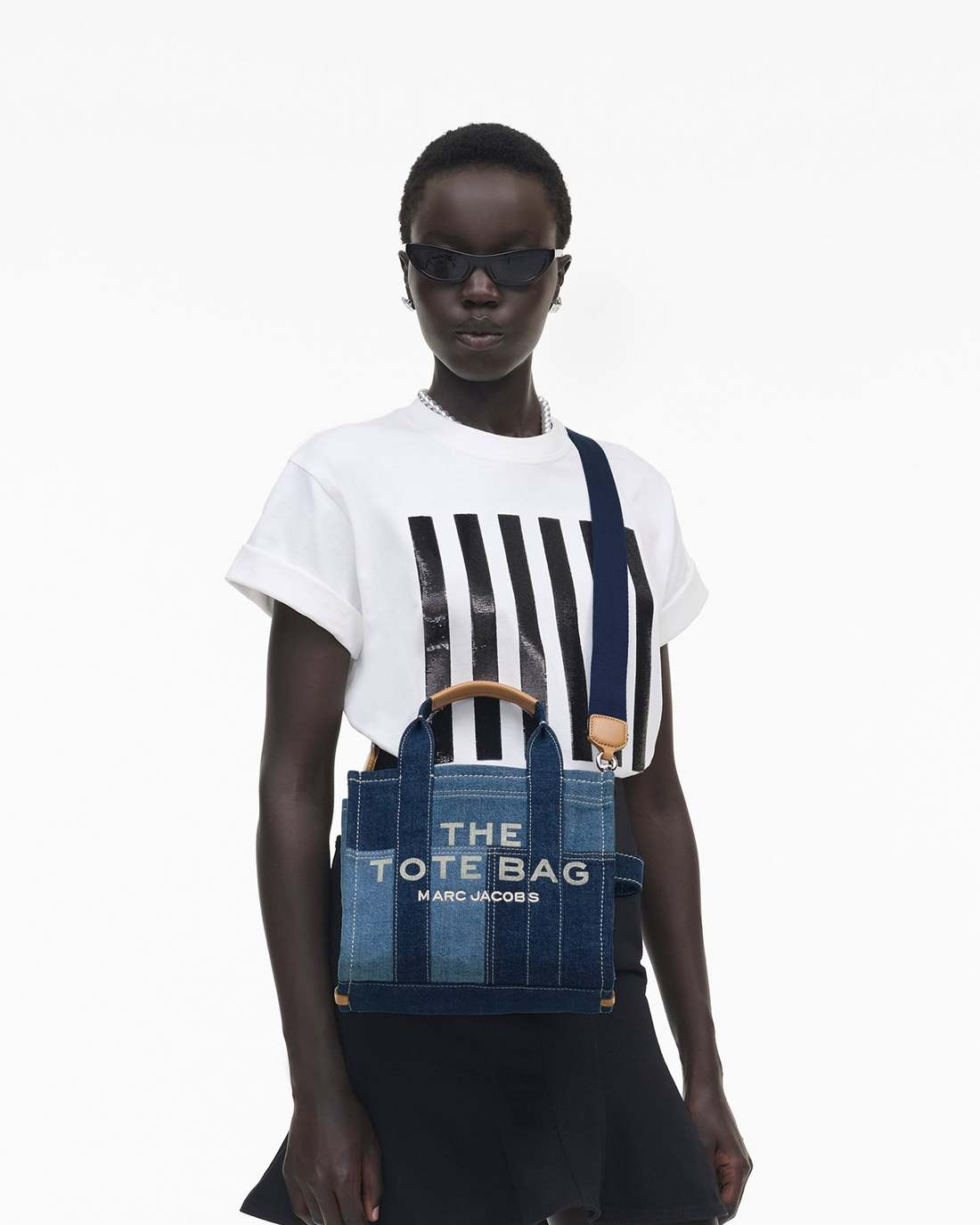 Marc Jacobs The Denim Small Tote Bag Blue Denim BAGS