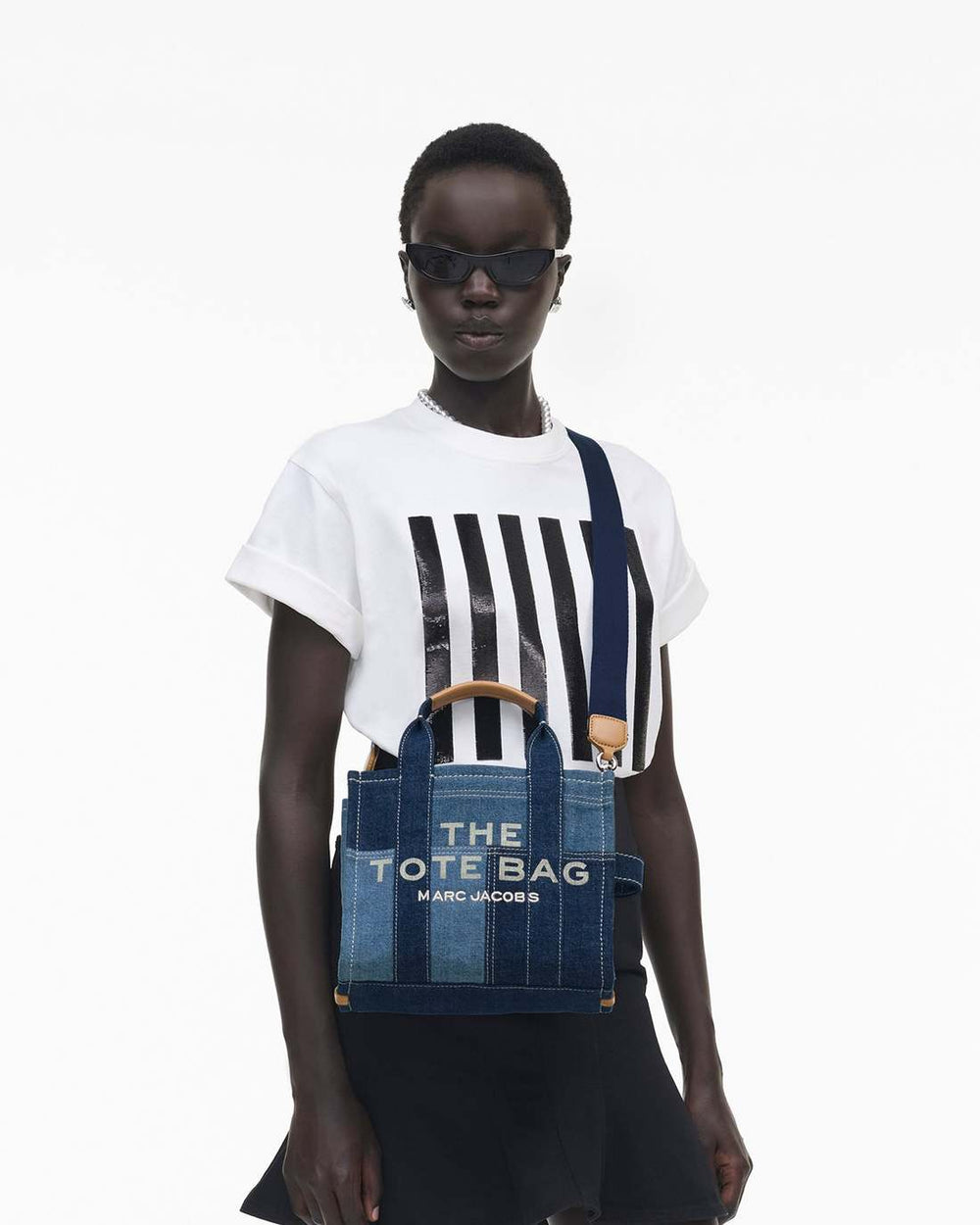Marc Jacobs The Denim Small Tote Bag Blue Denim BAGS