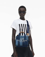 Marc Jacobs The Denim Small Tote Bag Blue Denim BAGS
