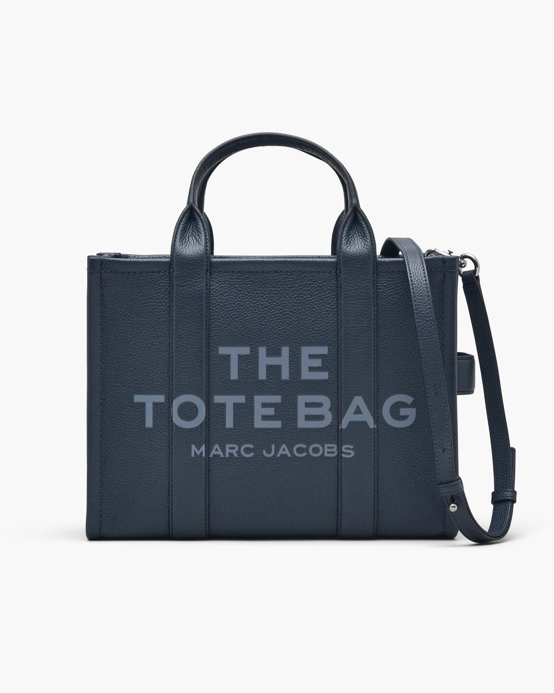 Marc Jacobs The Leather Medium Tote Bag Blue Sea BAGS