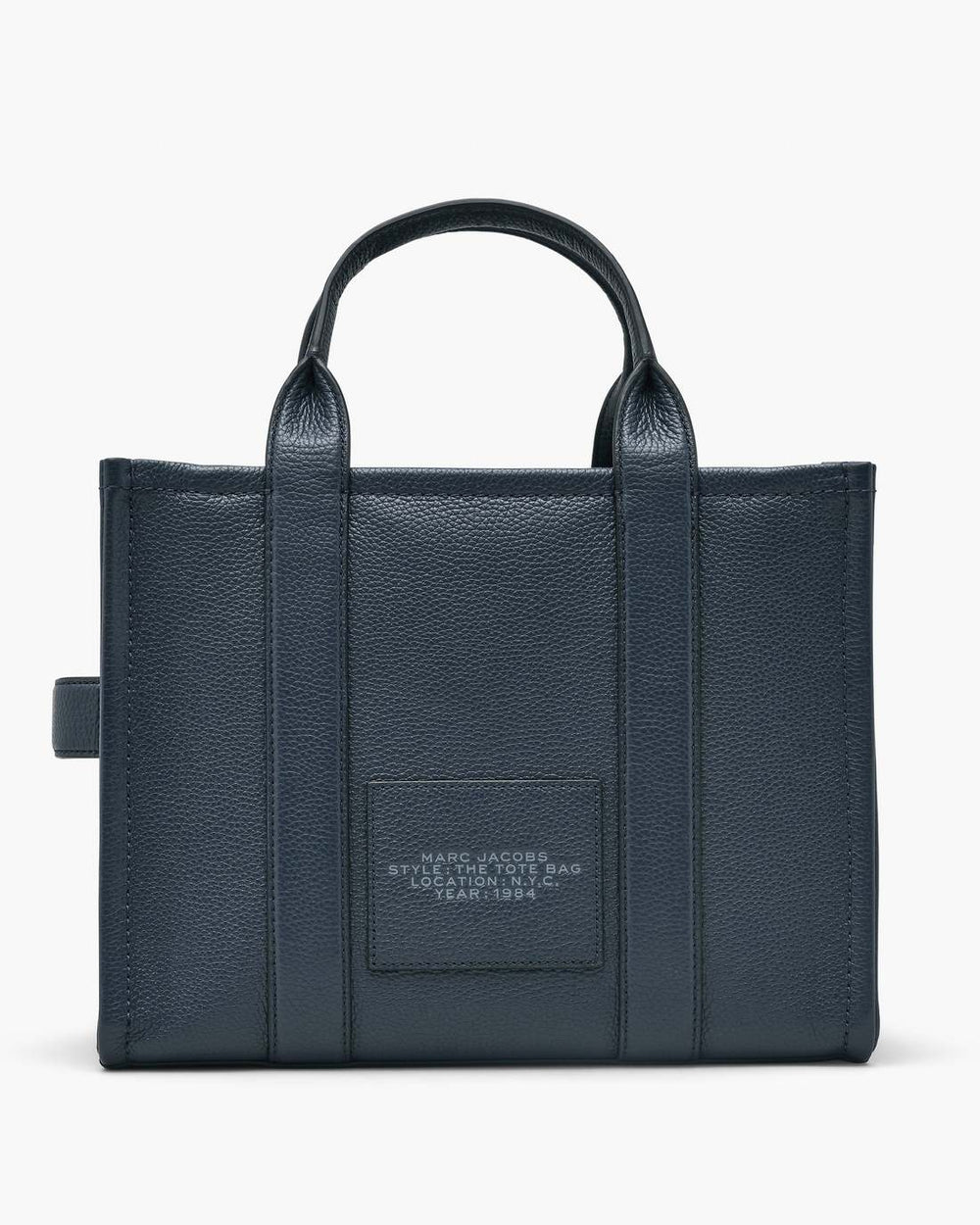 Marc Jacobs The Leather Medium Tote Bag Blue Sea BAGS