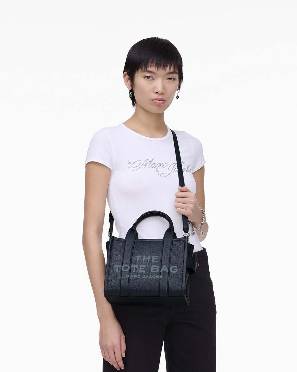 Marc Jacobs The Leather Small Tote Bag Blue Sea BAGS
