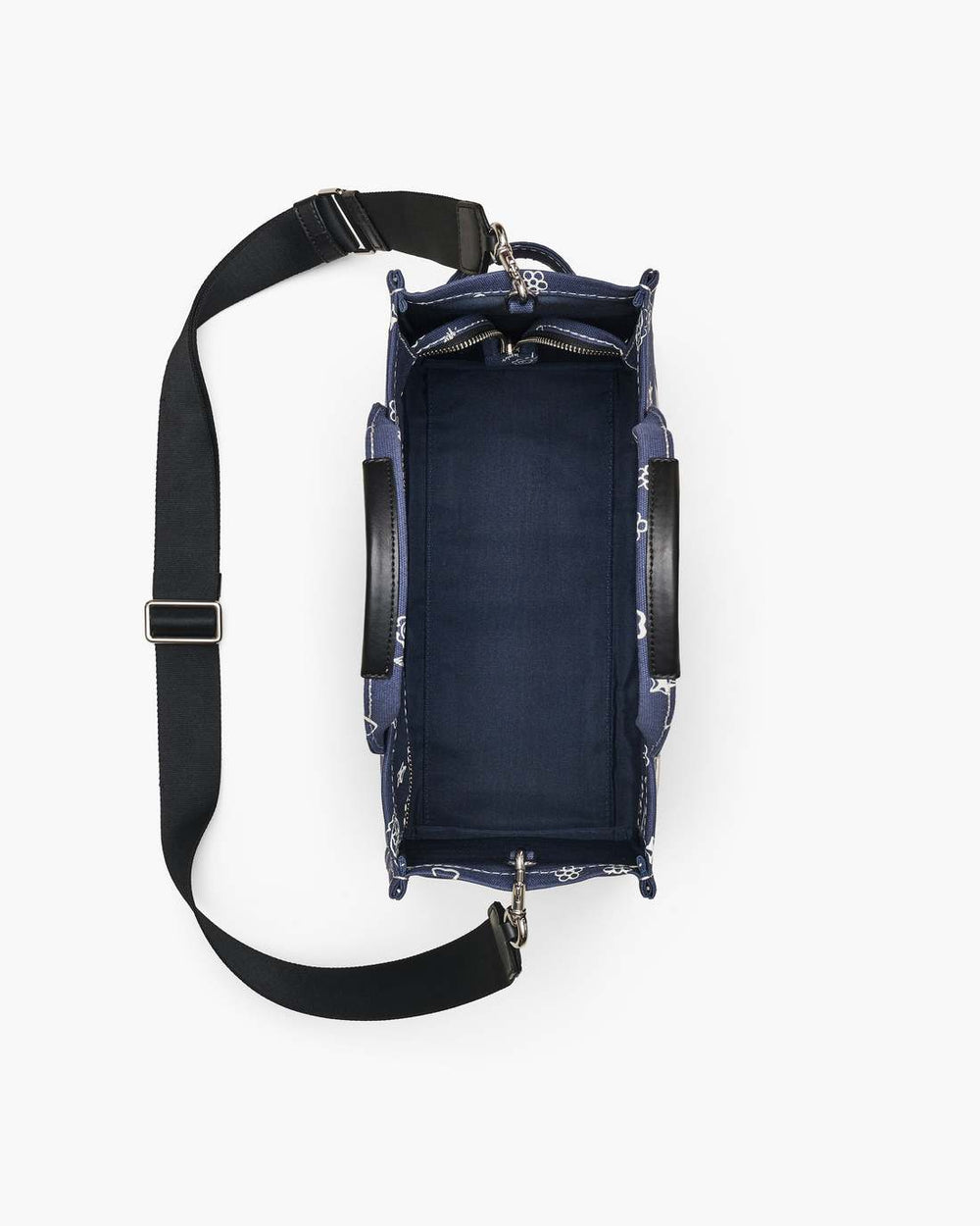 Marc Jacobs The Bandana Canvas Medium Tote Bag Navy Multi BAGS|NEW ARRIVALS