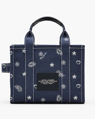 Marc Jacobs The Bandana Canvas Small Tote Bag Navy Multi BAGS|NEW ARRIVALS