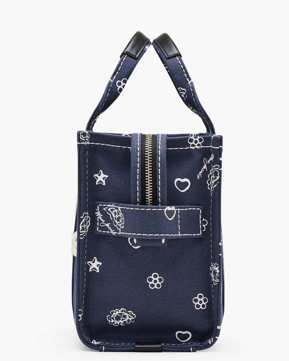 Marc Jacobs The Bandana Canvas Small Tote Bag Navy Multi BAGS|NEW ARRIVALS