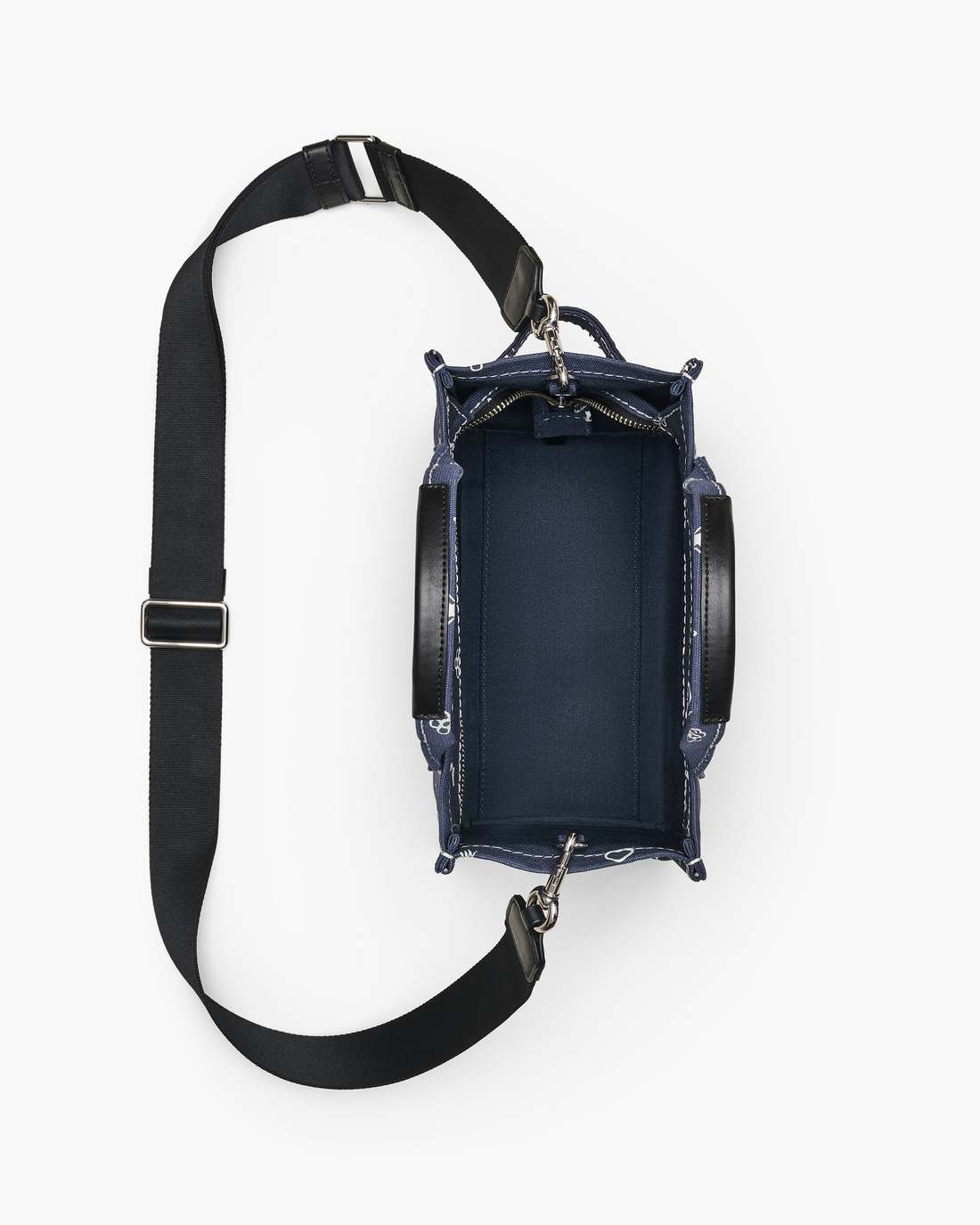 Marc Jacobs The Bandana Canvas Small Tote Bag Navy Multi BAGS|NEW ARRIVALS