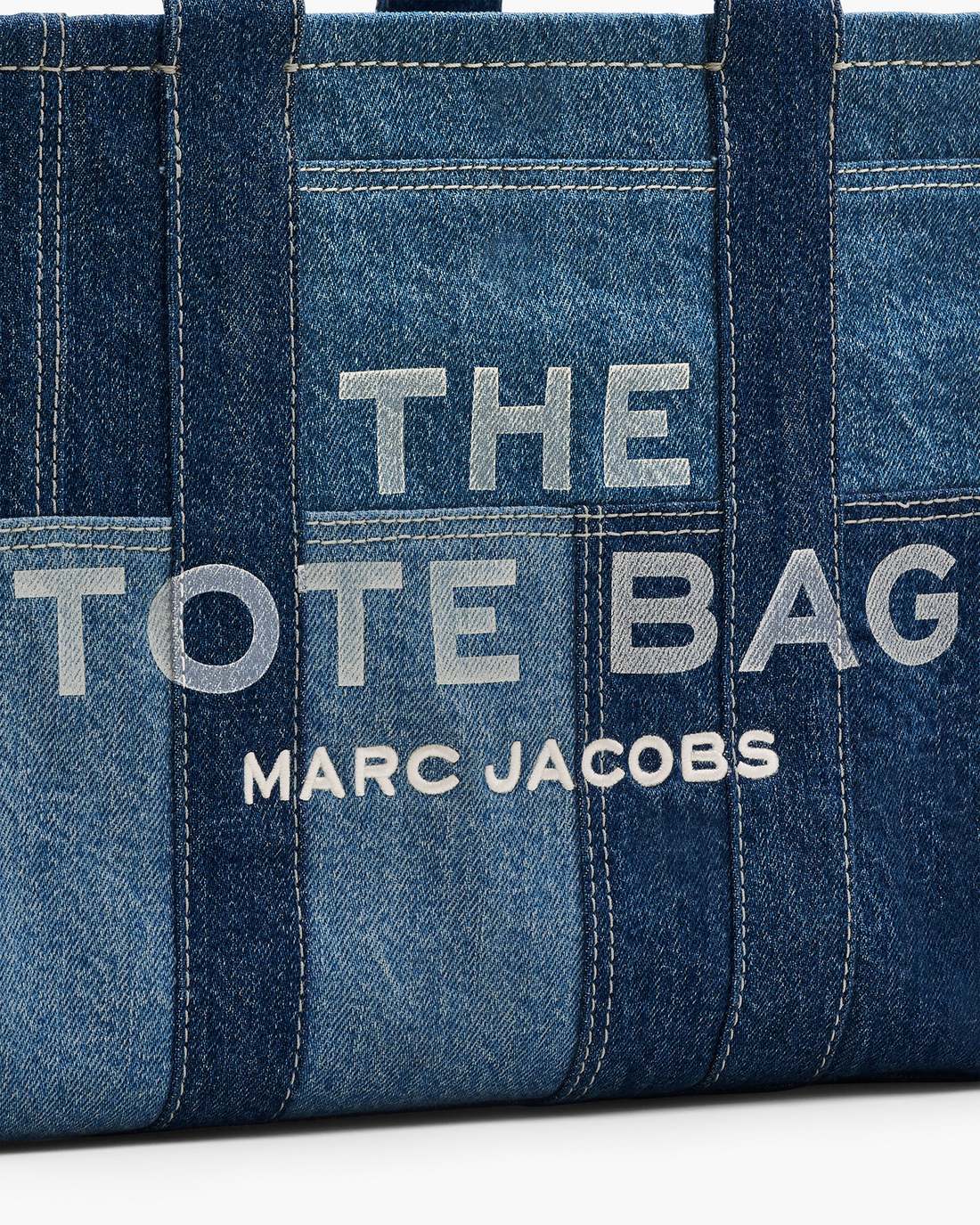 Marc Jacobs The Denim Medium Tote Bag Blue Denim BAGS