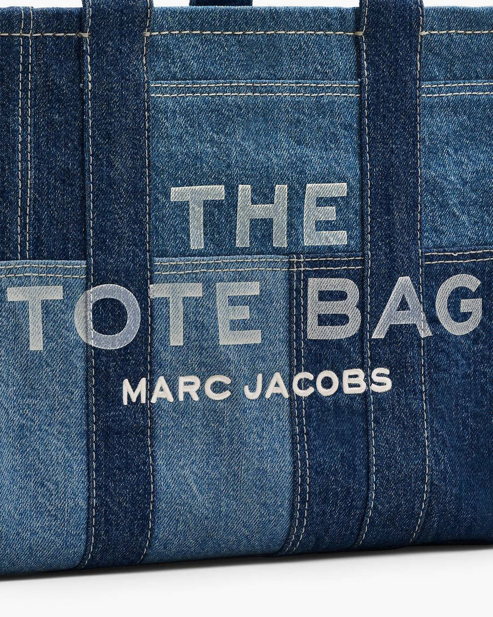 Marc Jacobs The Denim Medium Tote Bag Blue Denim BAGS